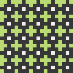 Abstract Cross Pattern generative computational art illustration