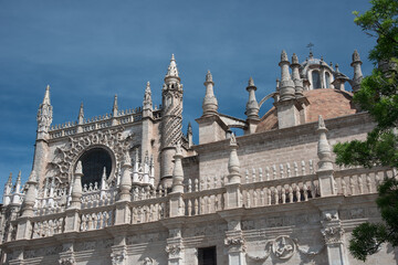 the cathedral in seville.
detail of the cathedral in seville, spain - 413564695