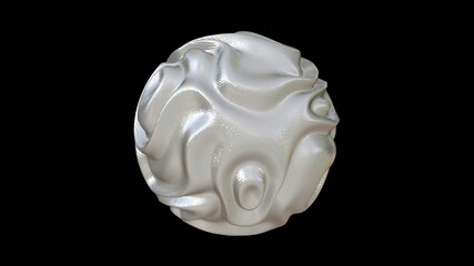 White 3D dynamic eccentric abstract light and shadow artistic wave  texture pattern background