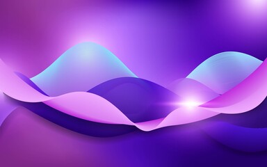 Modern stylish blue purple wave shiny background