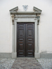 external wooden entrance doors to houses