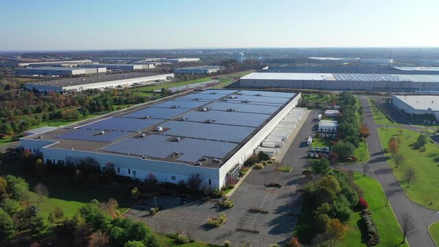 Orbit Shot of a Large Commercial Warehouse Part 4