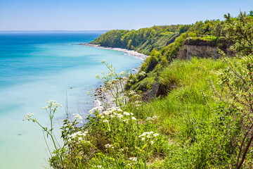 Steilküste bei Kap Arkona auf der Insel Rügen