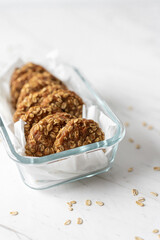 Banana Pear Oat Cookies, Morning Breakfast Biscuits
