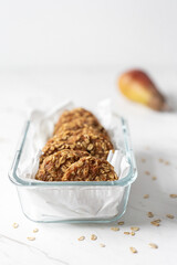Banana Pear Oat Cookies, Morning Breakfast Biscuits