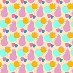 seamless pattern with apples