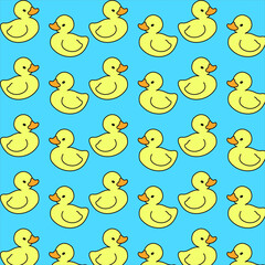 seamless pattern with ducks