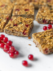 Pumpkin Seeds Oat Bars and Mini Currants