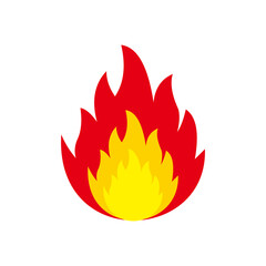 Fire flame logo vector illustration design template.