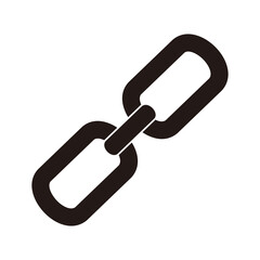 chain link vector icon. Wreck chain link icon