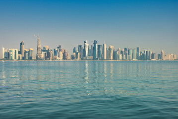 Skyline of Doha is a good example of futuristic architecture