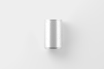 150ml Soda Can White Blank 3D Rendering Mockup