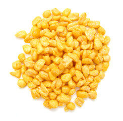 Corn cereals isolated on white background