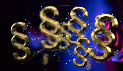 Lawyer and advocate on-line law services concept.