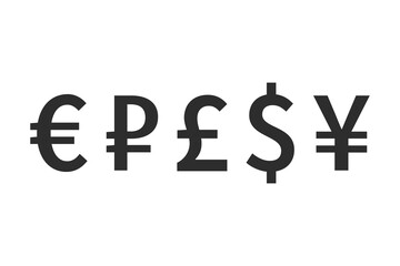 currency icons vector