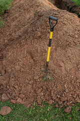 Ditch on countryside.