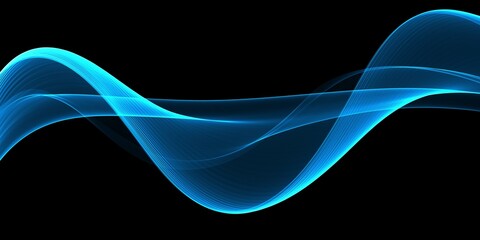 Color light blue abstract waves design
