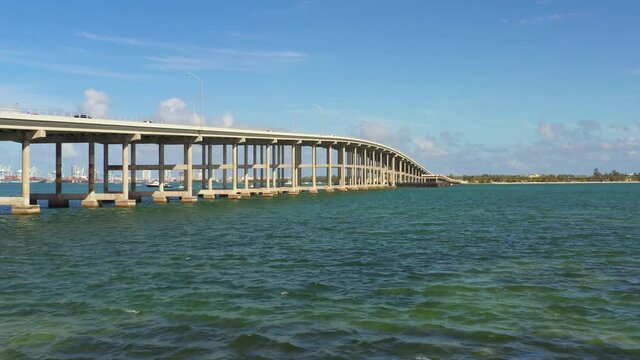 Rickenbacker Causeway Miami Florida towrds Key Biscayne