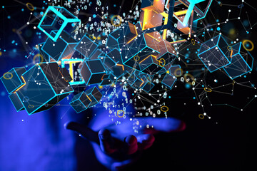 Big data cloud digital 3d