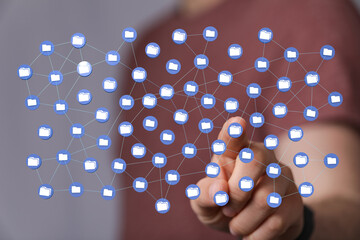 data network 3d digital info
