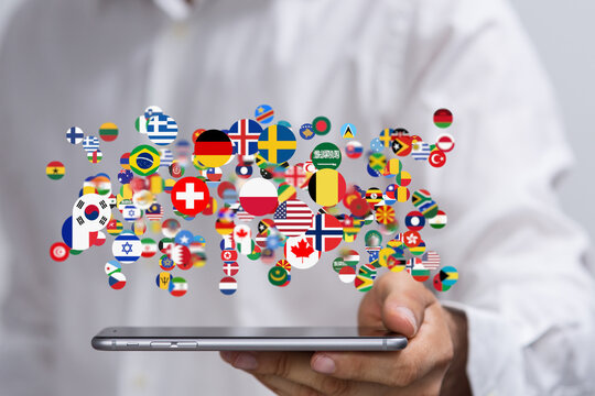 International world flag 3d digital