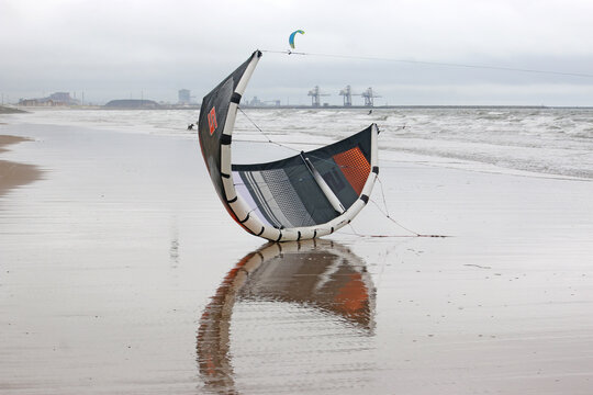 Kites on Aberavon Beach, Wales	