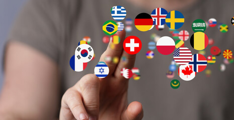 International world flag 3d digital