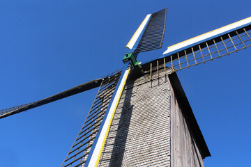 Fototapeta na wymiar Villeneuve-d'Ascq mills in north of France (near Lille)