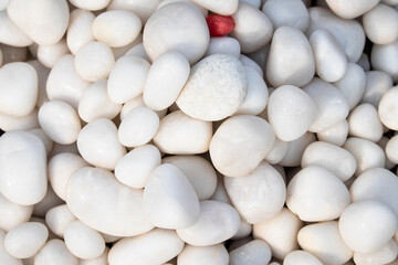 Premium Quality Snow White Stones Or Pebbles Stacked Together. Mostly Used For Home Garden And Backyard Decor, Aquarium, Wall Murals And Outdoor Fountain. Perfect Choice For Wallpaper Or Background