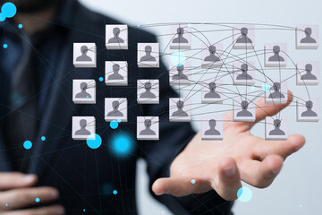 internet net and data digital concept teamwork.