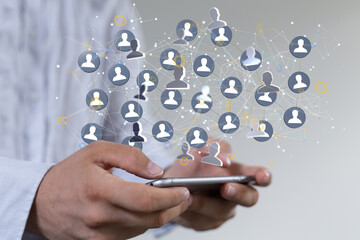 organization chart team concept networking