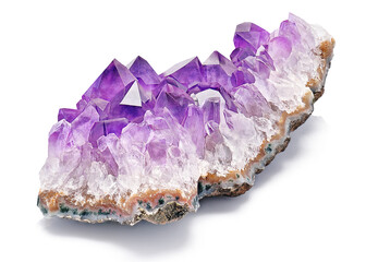 Amazing rare shape sparkly Violet Crystal Stone macro mineral surface. Purple rough Amethyst quartz...