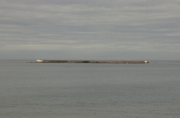 breakwater in the pays basque