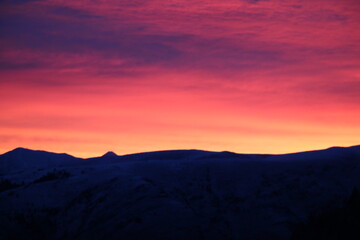 Lever de soleil dans les Pyrénées