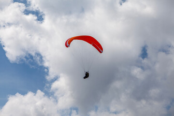 paraglider in the sky