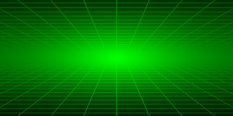 Abstract tiled background with perspective in green colors