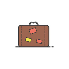 Suitcase. vector illustration eps10