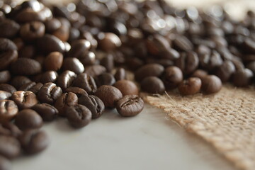 coffee beans on the ground for great coffee