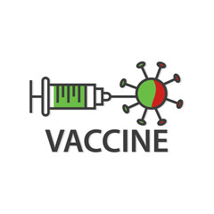 Vaccine icon . Coronavirus icons. Vector Illustration