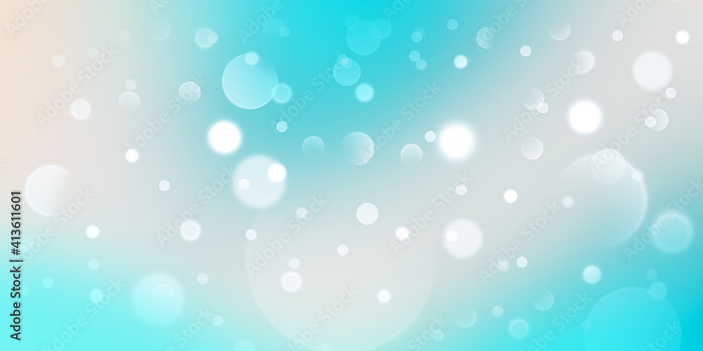 Poster cyan and gray gradient defocused lights. abstract modern lights background