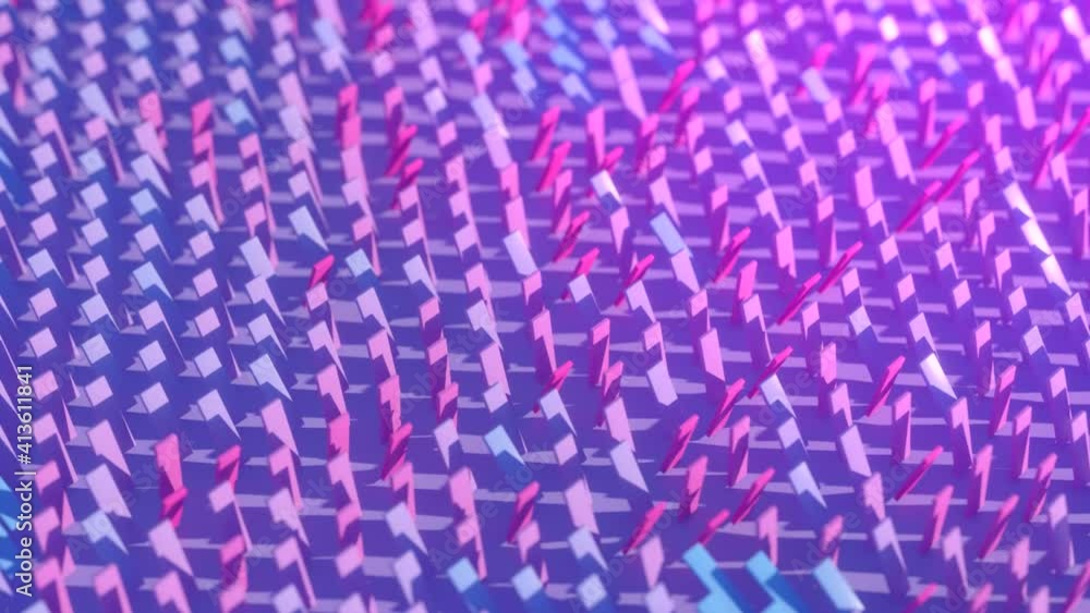 Poster abstract background of colorful rotating rectangles. the color changes depending on the angle of rot