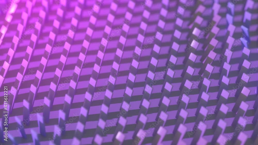 Poster abstract background of colorful rotating rectangles. the color changes depending on the angle of rot