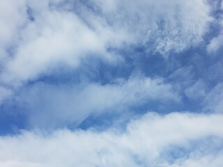 clouds in the blue sky  background.
