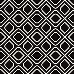 Vector seamless pattern. Modern stylish texture. Repeating geometric tiles with geometric petals.