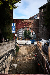 A construction site on the U Bahn in munich