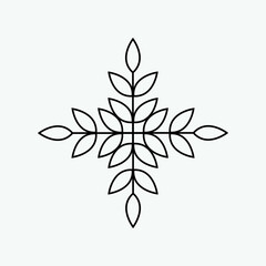 Plant leaf icon illustration vector symbol