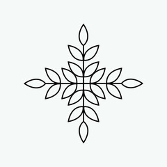 Plant leaf icon illustration vector symbol