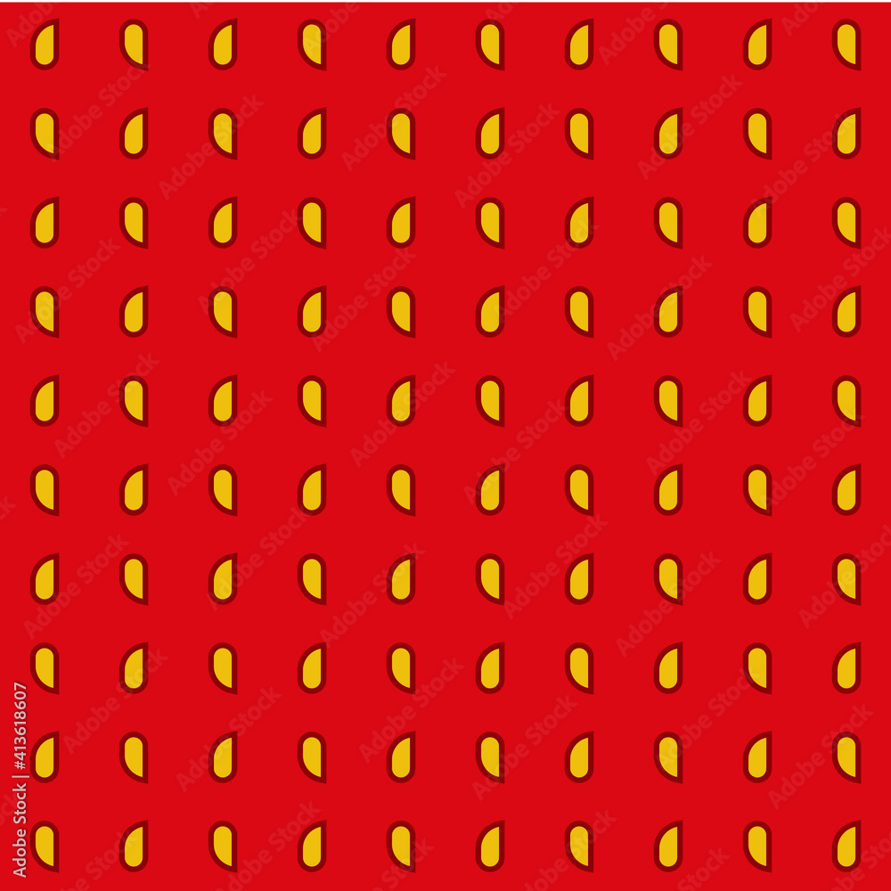 Poster strawberry pattern. vector pattern strawberry. red yellow colors.