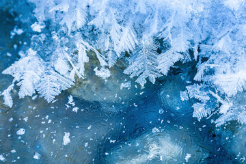 Eis - Schnee - Kristalle - Makro - Detail