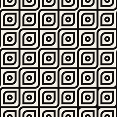 Vector seamless pattern. Modern stylish texture. Repeating geometric tiles with geometric petals.